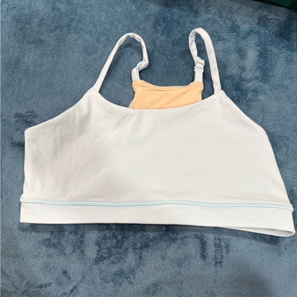Women's White and Yellow Bralette - Picture 6 of 6